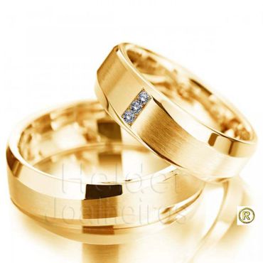 Aliança de Casamento com Diamantes - Helder Joalheiros 