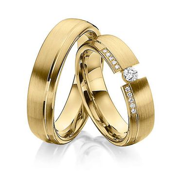 Aliança em Ouro 18k com Diamantes Flutuante - Helder Joalheiros 