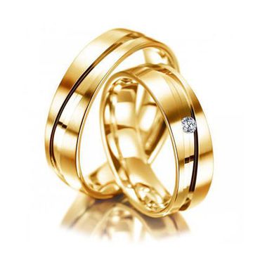 Aliança de Casamento com Brilhante - Helder Joalheiros 