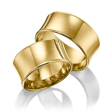 Aliança de Casamento Côncava - Helder Joalheiros 