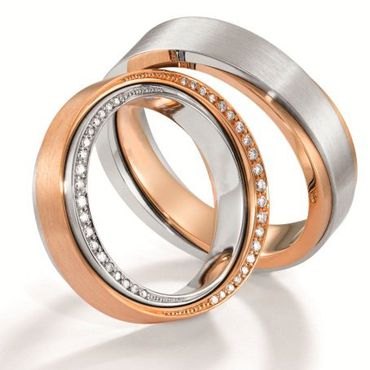 Aliança de Bodas com Diamantes - Helder Joalheiros 