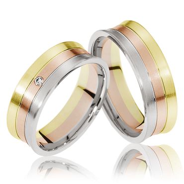 Alianças para Bodas - Ouro em Ouro 18k - Helder Joalheiros 