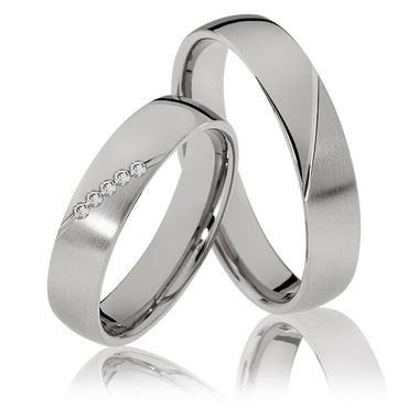 Aliança de Casamento em Ouro Branco - Helder Joalheiros 