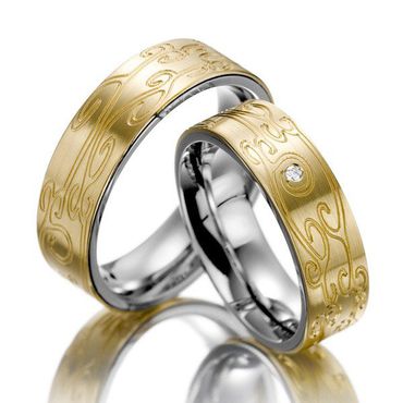 Aliança de Casamento Trabalhada com Diamantes - Helder Joalheiros 