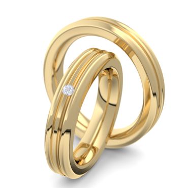 Aliança de Ouro 18k Para Casamento - Helder Joalheiros 