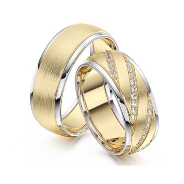 Alianças para Bodas Memorias Eternas - Ouro 18k - Cravejado com Diamantes - Helder Joalheiros 