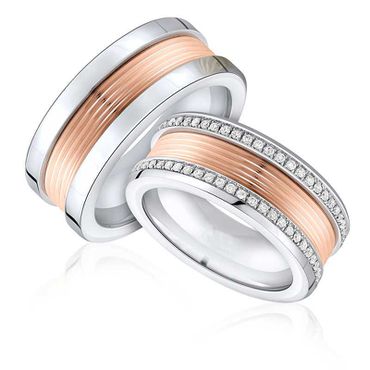 Aliança Bodas de Ouro com Brilhantes - Helder Joalheiros 