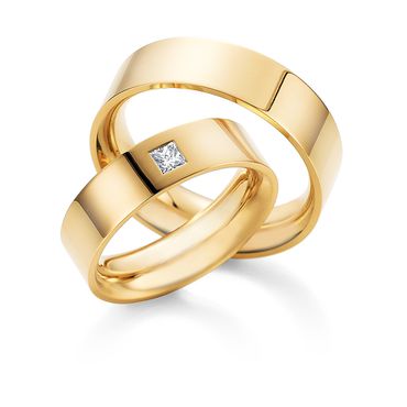 Aliança de Casamento com Diamante Prince - Helder Joalheiros 