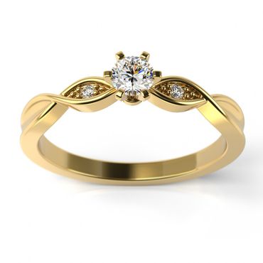 Solitário em Ouro 18k com Diamantes - Helder Joalheiros 