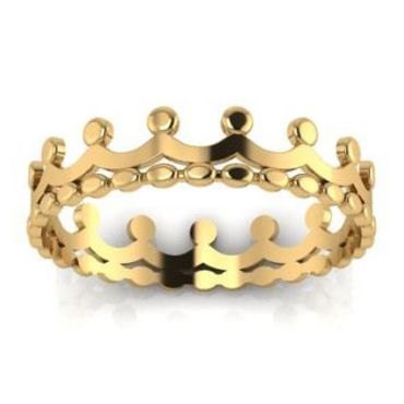 Anel em Ouro 18k Coroa Polida - Helder Joalheiros 