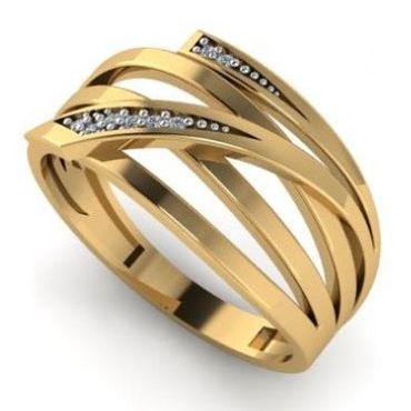 Anel em Ouro 18k Trabalhado com Arcos - Helder Joalheiros 