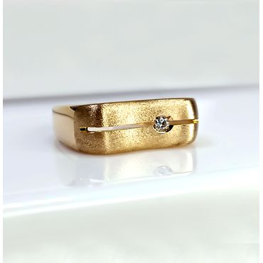 Anel em Ouro 18k com Diamante - Helder Joalheiros 