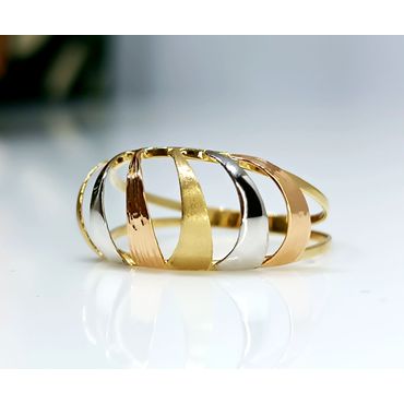 Anel em Ouro 18k Tricolor - Helder Joalheiros 