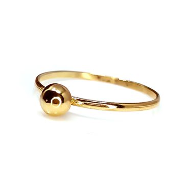Anel Infantil em Ouro 18k Bolinha - Helder Joalheiros 