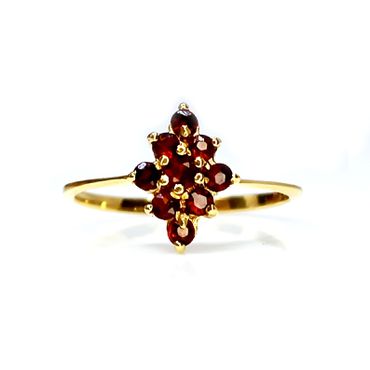 Anel em Ouro 18k Granada - Helder Joalheiros 
