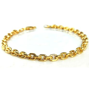 Pulseira em Ouro 18k Cadeado Oca - Helder Joalheiros 