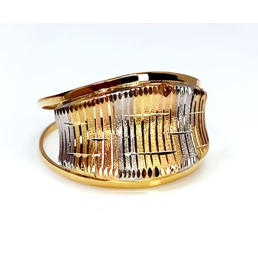 Anel em Ouro 18k Tricolor Diamantado - Helder Joalheiros 