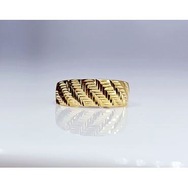 Anel em Ouro 18k Sinete Diamantado - Helder Joalheiros 
