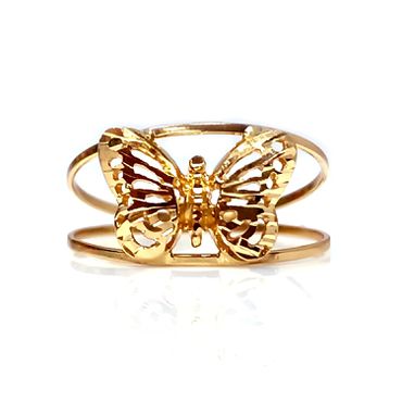 Anel em Ouro 18k Borboleta Diamantada - Helder Joalheiros 
