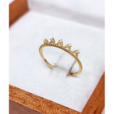 Anel em Ouro 18k Coroa - Helder Joalheiros 
