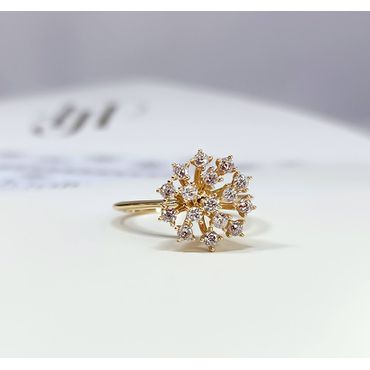Anel Chuveiro em Ouro 18k - Helder Joalheiros 