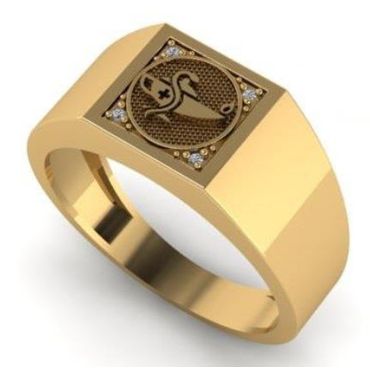 Anel de Formatura em Ouro 18k Curso de Enfermagem - Helder Joalheiros 