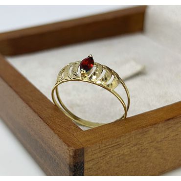 Anel de Formatura em Ouro 18k Trabalhado - Helder Joalheiros 