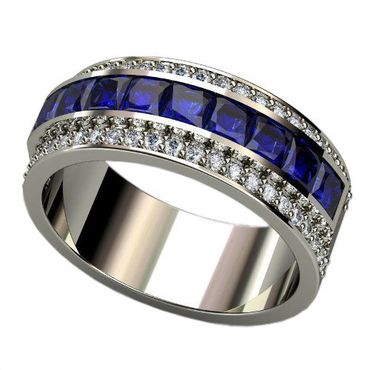  Anel De Formatura Ouro 18k Com Diamantes e Pedras Naturais - Helder Joalheiros 