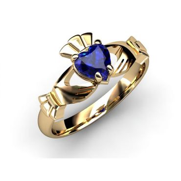 Anel de Formatura em Ouro 18k com Pedra de Coração - Helder Joalheiros 