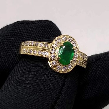 Anel de Formatura em Ouro 18k 750 com Pedra Oval - Helder Joalheiros 