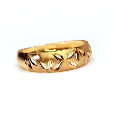 Anel em Ouro 18k Folhinhas Vazadas - Helder Joalheiros 
