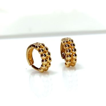 Brinco de Argola em Ouro Amarelo 18k - Helder Joalheiros 