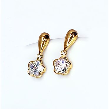 Brinco em Ouro 18k Estrela Ponto de Luz - Helder Joalheiros 