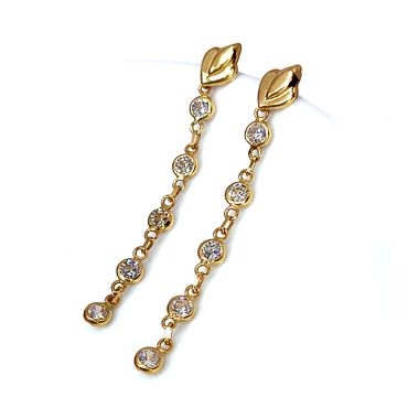 Brinco em Ouro 18k com Zircônias - Helder Joalheiros 