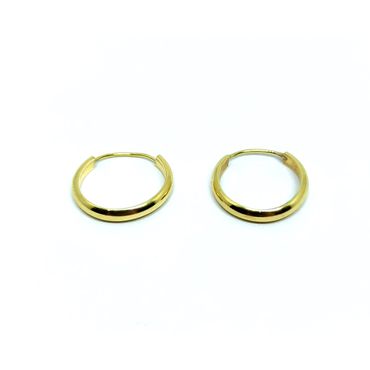 Brinco em Ouro 18k Argola Polida - Helder Joalheiros 