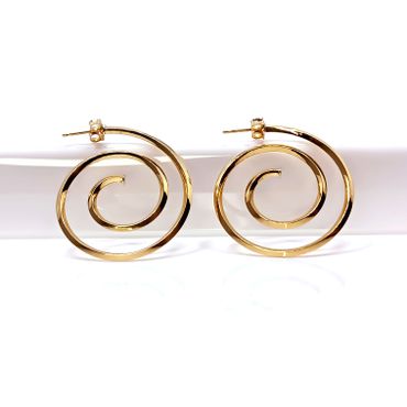 Brinco em Ouro 18k Quina Caracol - Helder Joalheiros 