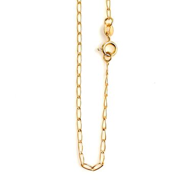 Corrente em Ouro 18k Groumet elos Longos Fina - Helder Joalheiros 