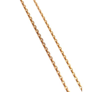 Corrente em Ouro Rosê 18k Modelo Cadeado 70 Centímetros - Helder Joalheiros 