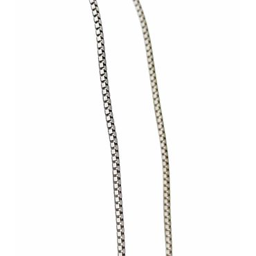 Corrente em Ouro 18k Veneziana Ouro Branco 40cm - Helder Joalheiros 
