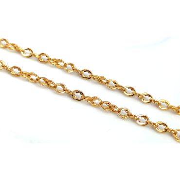 Cordão em Ouro 18k Aberto com 45 Centímetros - Helder Joalheiros 