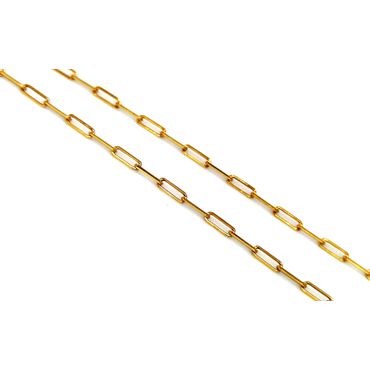 Corrente em Ouro 18k Cadeado 45 Centímetros - Helder Joalheiros 