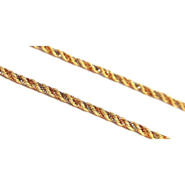 Cordão Torcido Tricolor em Ouro 18k - Helder Joalheiros 
