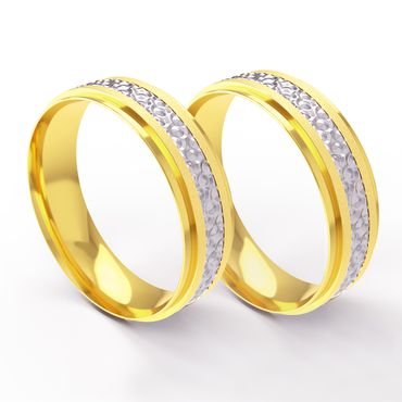 Aliança em Ouro 18k Personalizada Bodas de Prata - Helder Joalheiros 