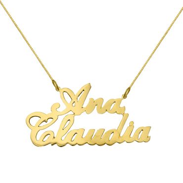 Gargantilha Nome - Ouro 18k 750 - Helder Joalheiros 
