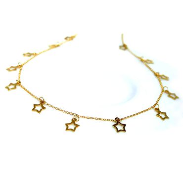 Gargantilha Choker Estrelinhas - Helder Joalheiros 