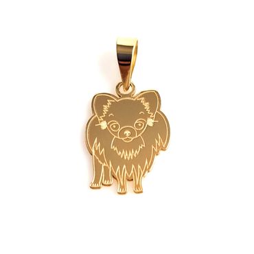 Pingente em Ouro 18k Pet Cachorro Spitz Alemão - Helder Joalheiros 