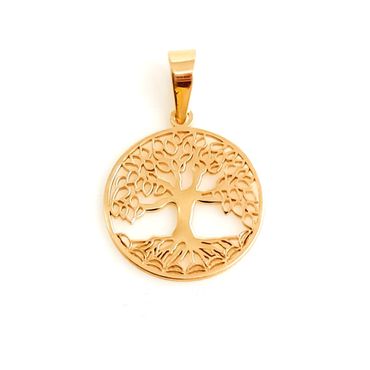 Pingente em Ouro 18k Personalizado Medalha Árvore da vida - Helder Joalheiros 
