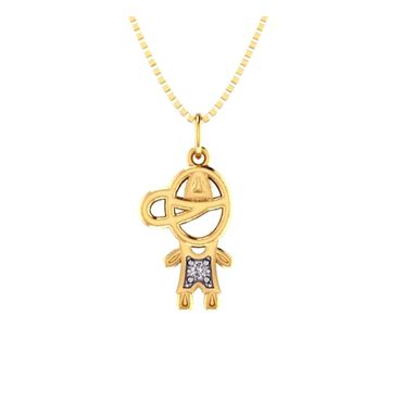 Pingente para Mamães em Ouro 18k Menino - Helder Joalheiros 