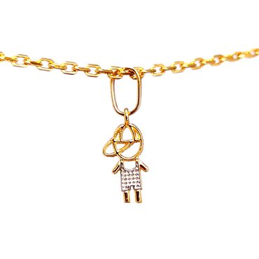 Pingente em Ouro 18k Menino Boné - Helder Joalheiros 