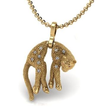 Pingente em Ouro 18k Onça - Helder Joalheiros 
